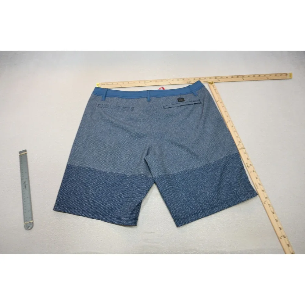 O'Neill Hybrid Shorts Mens 40 Blue Surf Hike Casual Textured Quick Dry Excellent